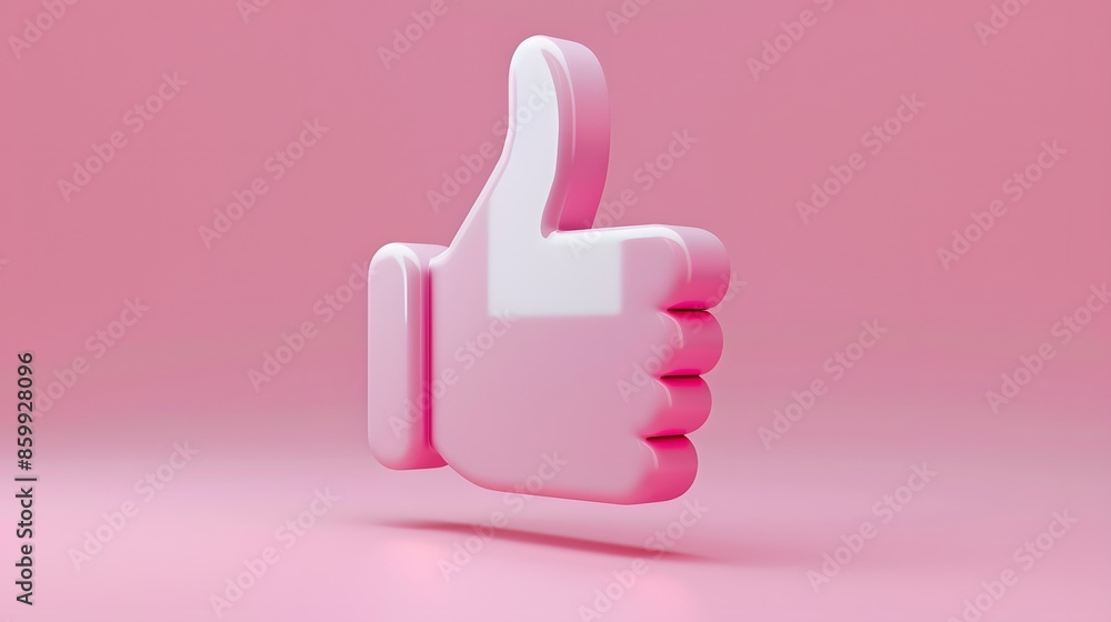 Poster like or correct symbol icon isolated white background, checkmark button, mobile app icon. 3d render 