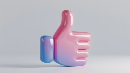 Like or correct symbol icon isolated white background, checkmark button, mobile app icon. 3d render illustration