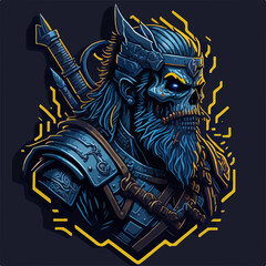 An immortal demon warlord, cloaked in dark armor, wields a fiery blade, commanding an army of fierce warriors with an aura of relentless power and evil.