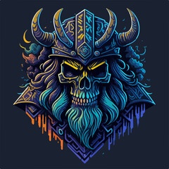 An immortal demon warlord, cloaked in dark armor, wields a fiery blade, commanding an army of fierce warriors with an aura of relentless power and evil.