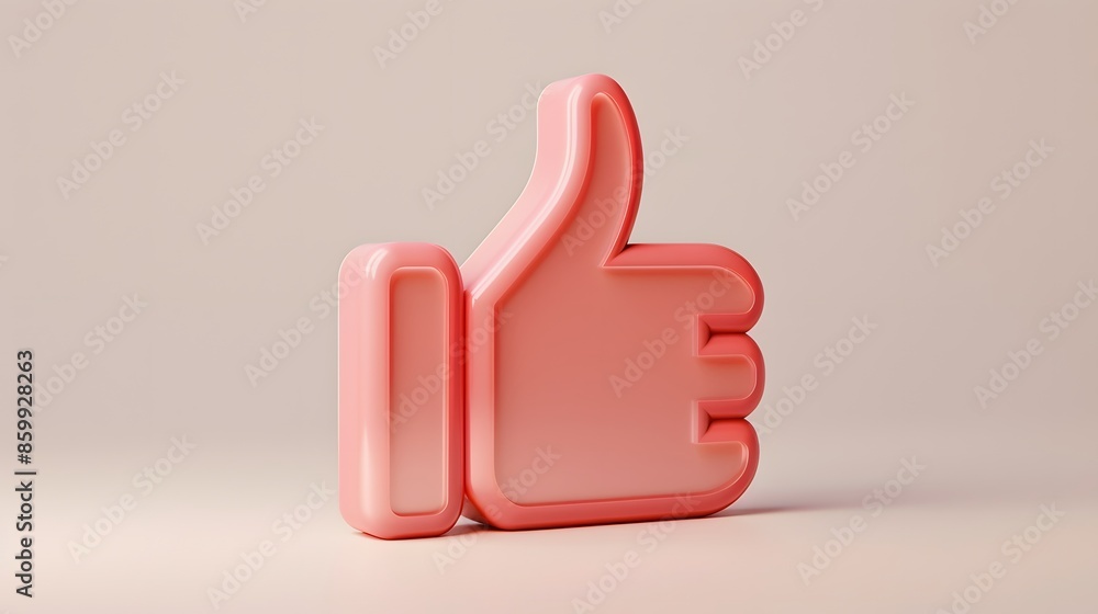 Poster like or correct symbol icon isolated white background, checkmark button, mobile app icon. 3d render 