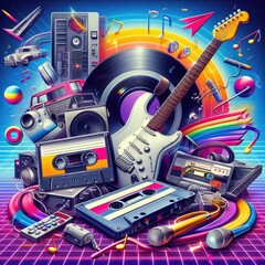 Retro Music Poster with Classic Style
