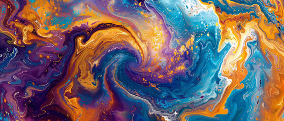Vivid Color Swirl