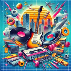 Retro Music Poster with Classic Style