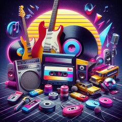 Retro Music Poster with Classic Style