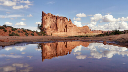 Arches National Park in Utah, USA. Amazing rock formations in the US Southwest.