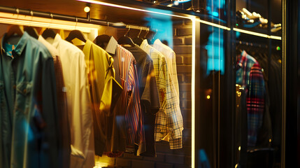 Display of a clothing store : Generative AI