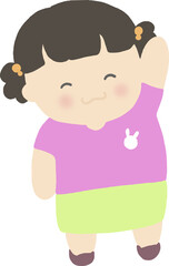 인사하는 여자아이