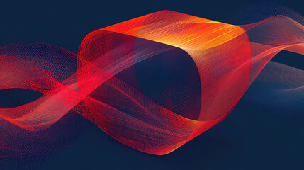 n abstract image of an inner circle on a dark background, in the style of navy and magenta, double lines, animated gifs, sparse, angular linework, lightningwave, intricate patterns, by AI