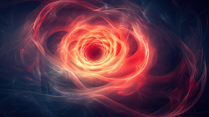 n abstract image of an inner circle on a dark background, in the style of navy and magenta, double lines, animated gifs, sparse, angular linework, lightningwave, intricate patterns, by AI