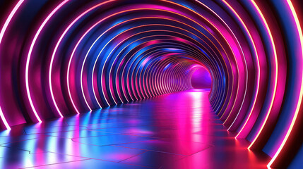 n abstract image of an inner circle on a dark background, in the style of navy and magenta, double lines, animated gifs, sparse, angular linework, lightningwave, intricate patterns, by AI