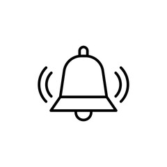 Ringing Bell Icon Ideal for Notifications and Alerts