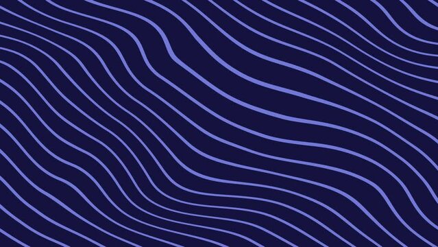 Abstract wavy line animated background video 4K