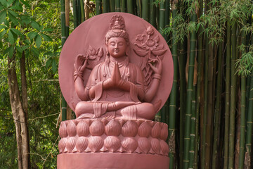 One landmark of Wat Pahuaylad in province Loei, Thailand. A place everyone in every religion can be...