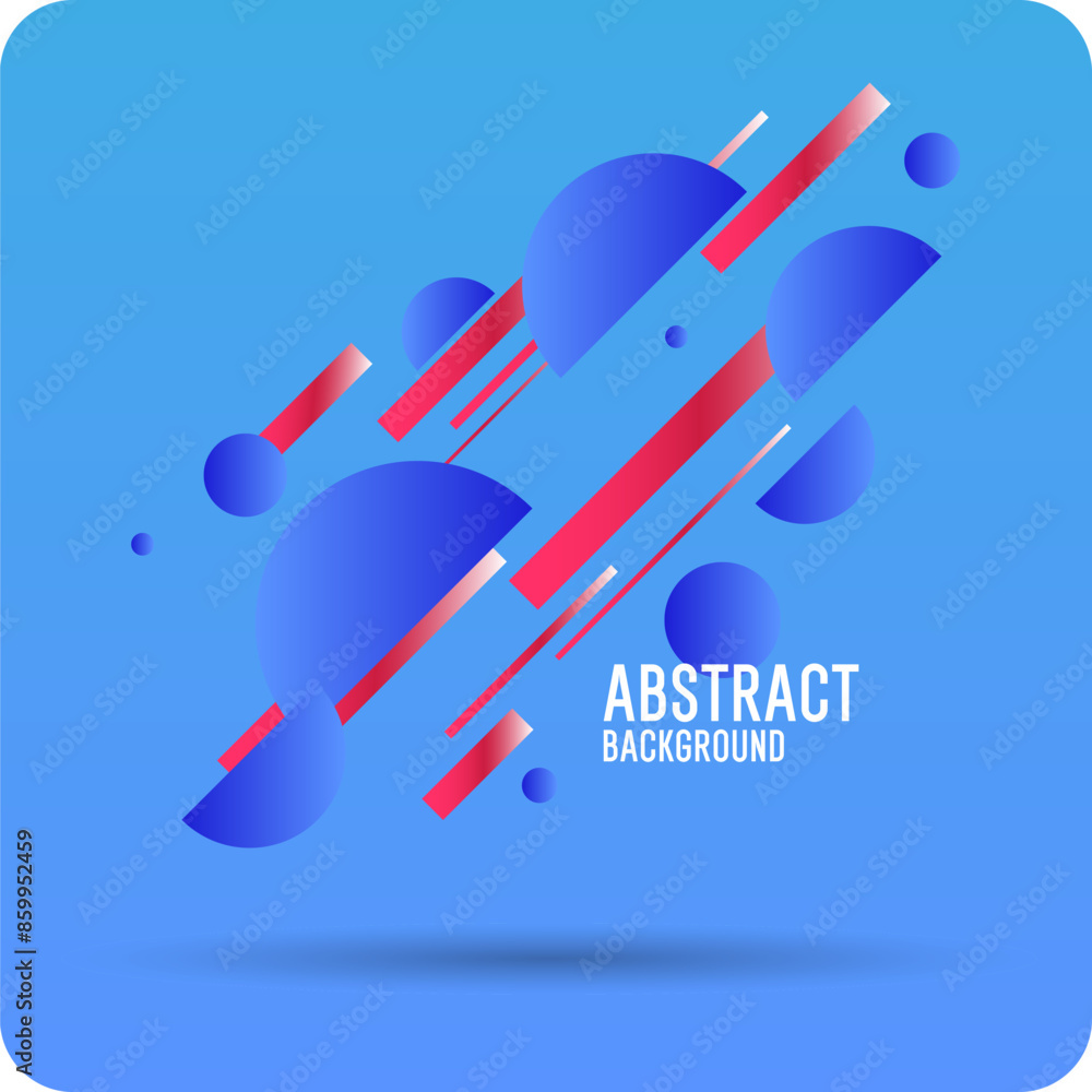 Poster bright attractive abstract background with graphic elements. a composition of shapes and color spots
