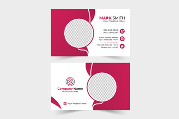 Creative Modern Name Card and Business Card Design With Photo