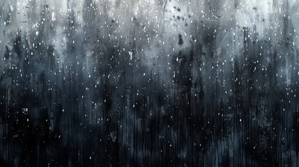 Obraz premium Abstract dark background with raindrops, perfect for a moody and atmospheric design.