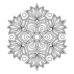 Lotus Mandala circular pattern mandala background design
