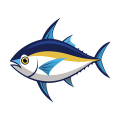 tuna fish on a white background