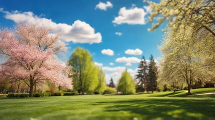 Spring Nature Background. Made with Generative AI Technology