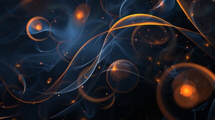 blue and gold circle element