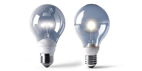 Transparent Background | Solitary Light Bulb Icon