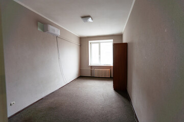 old demolished and dirty room