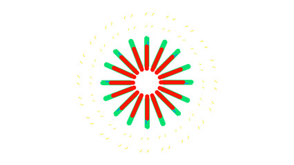 pencils isolated on white