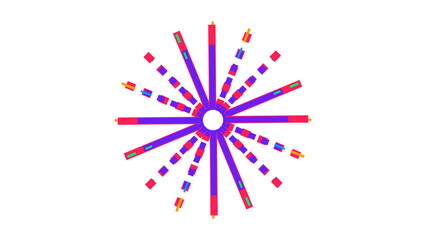 abstract colorful circle