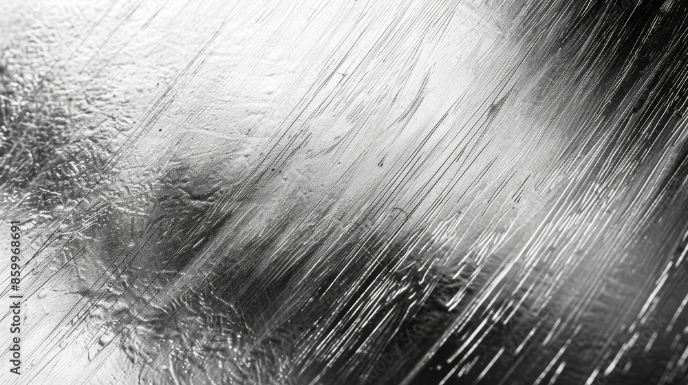 Poster abstract black and white background with textured lines and gradient.