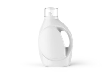 Blank Detergent Plastic Bottle 3d rendering 