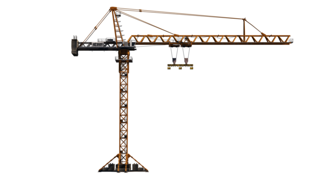 crane hook with crane isolated