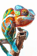 Obraz premium Chameleon on Tree Branch