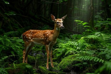 Fawn in the Forest.