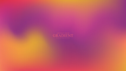 Abstract modern red and yellow gradient mesh background. graphic template for brochure, flyer, poster design, wallpaper, mobile screen