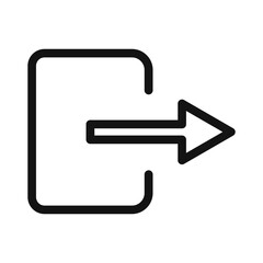 Sign Out Icon Ideal for Logging Out and Exiting Systems