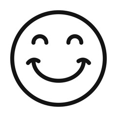Happy Smile Icon Perfect for Emoticons and Positive Reactions