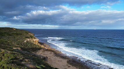 Drone aerial photo of Barwon Heads, Victoria, Australia