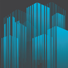 Smart Building Concept Design in a Futuristic Cityscape