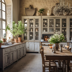 dining room with furniture