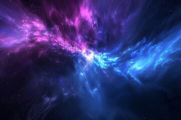 Dark abstract background with a burst of blue light