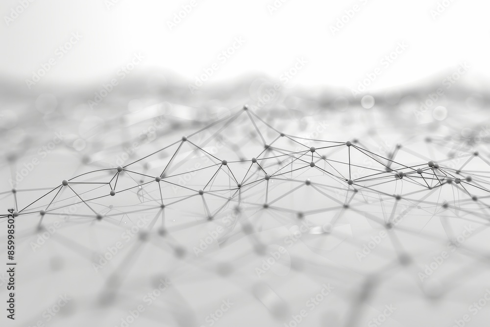 Aufkleber abstract geometric network structure