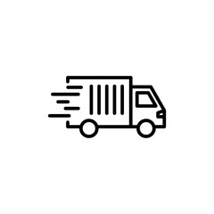 Delivery Truck Icon Ideal for Shipping and Logistics
