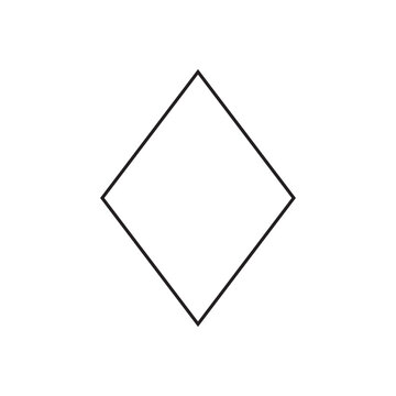 recommend clip art: diamond tiles outline playing Card vector icon eps