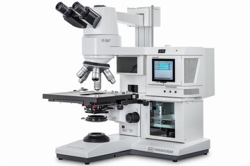 Modern High-Tech Optical Microscope for Scientific Research