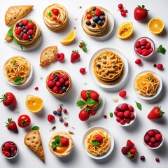set of pizza icons