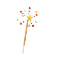 sparkler 3d icon and illustration