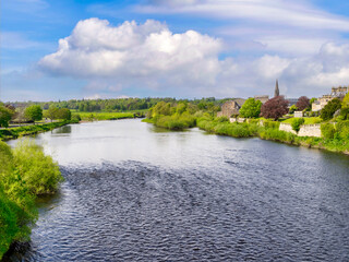 Fototapeta premium Kelso and the River Tweed, Scottish Borders, UK