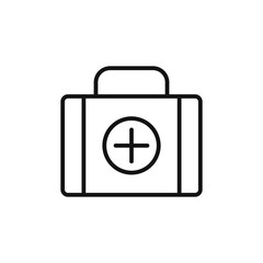 Obraz premium Medical Doctor's Bag Icon Ideal for Healthcare and Emergency Services