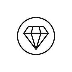 Luxury Diamond Icon Ideal for Jewelry and Wealth